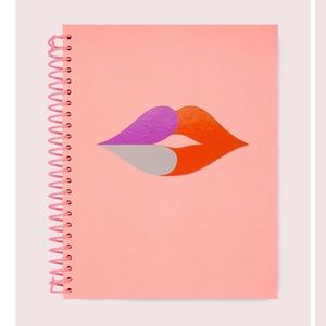 Kate Spade heart lips spiral notebook
